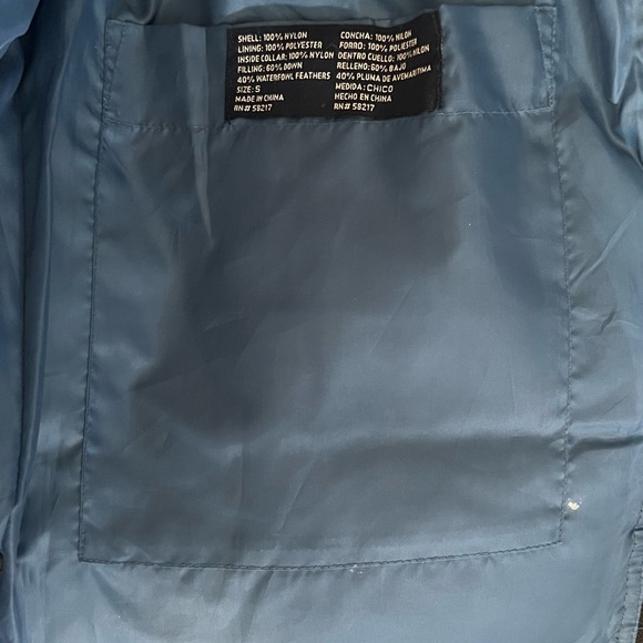 Men’s VINTAGE CHAMPION Down Feather Vest ~ Blue ~ Size Small - Picture 7 of 10